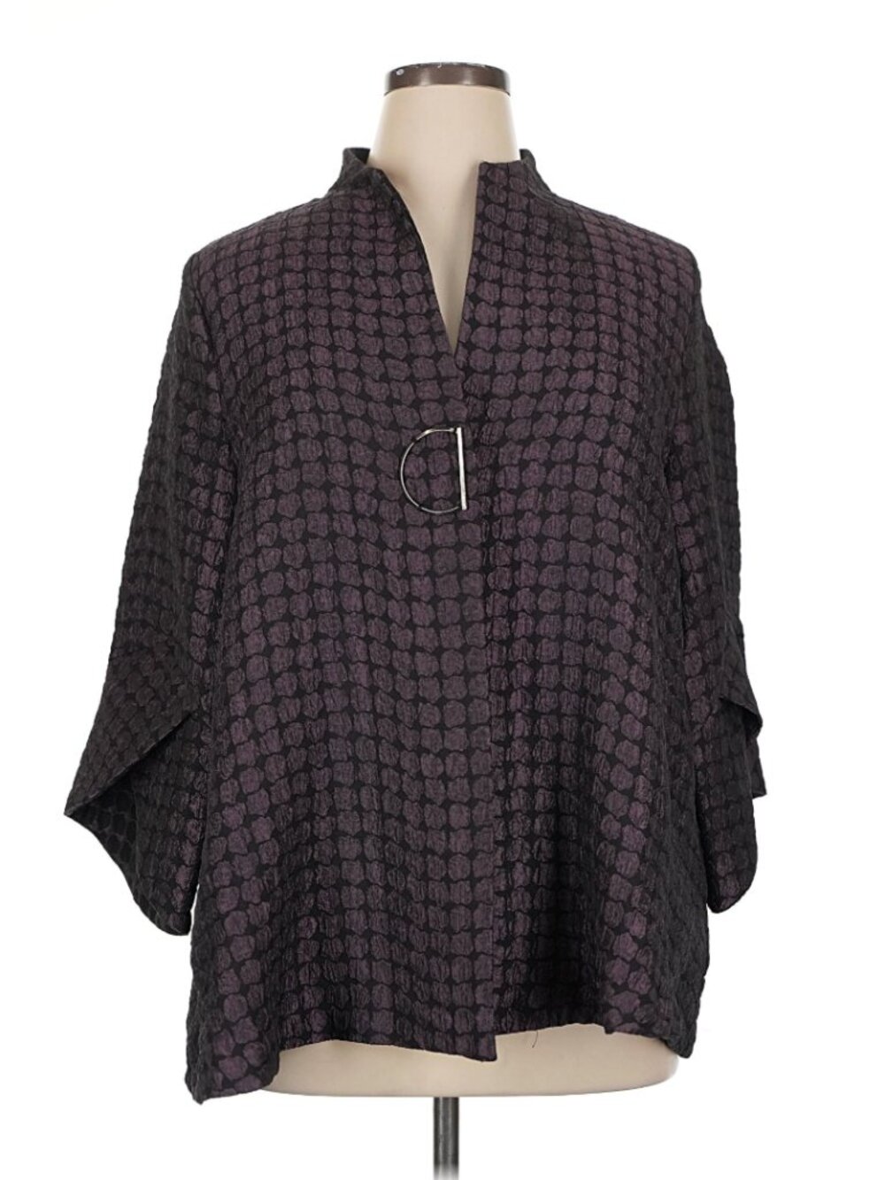 I.C. by Connie Coat In Purple and Black  - Size XL - Like New